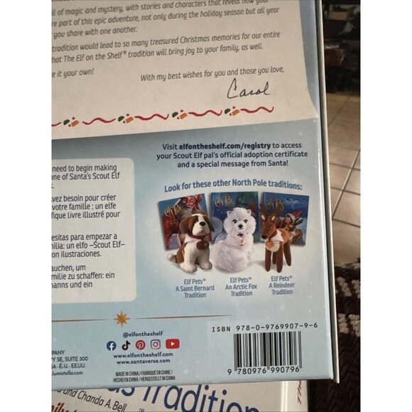 The Elf On The Shelf Boy New in Box with Brown Eyes, Book - Picture 10 of 11